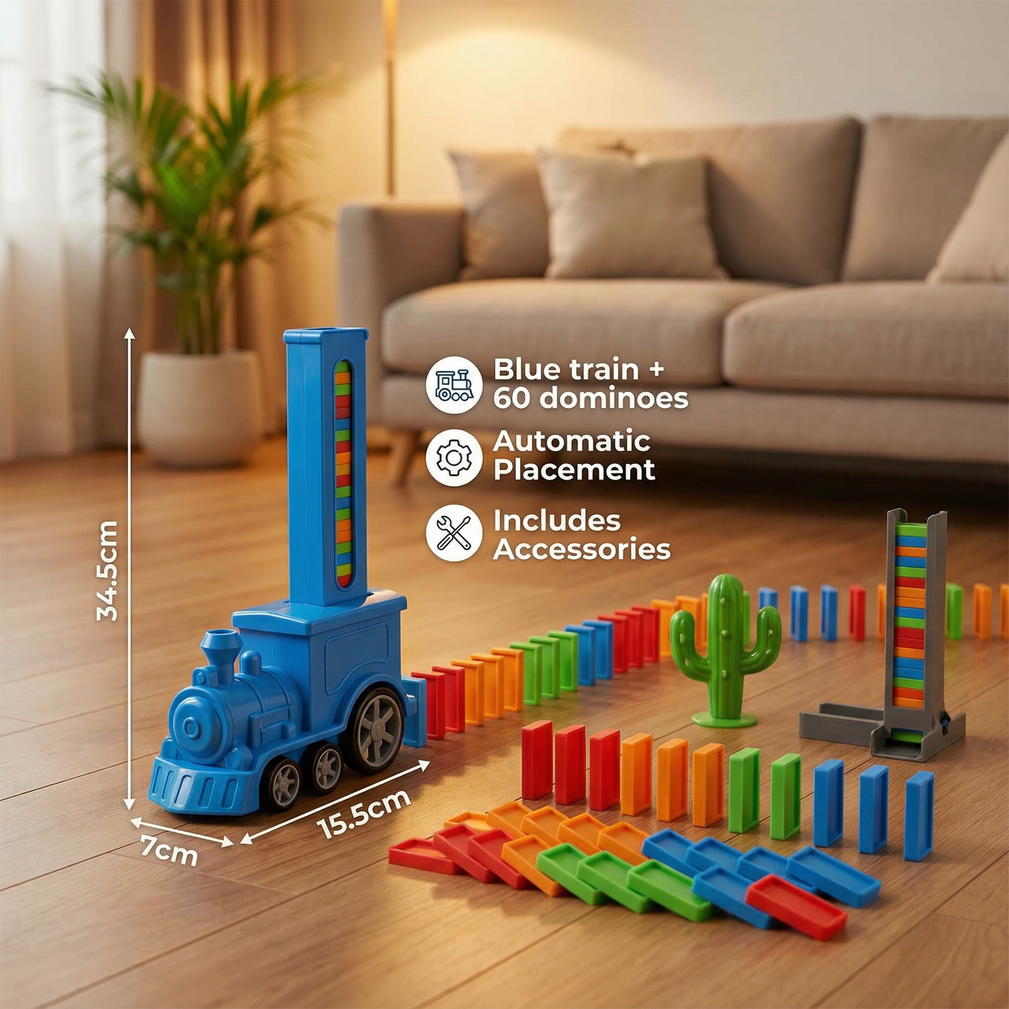 DominoRail - Automatic Play, Endless Creativity, Family Fun