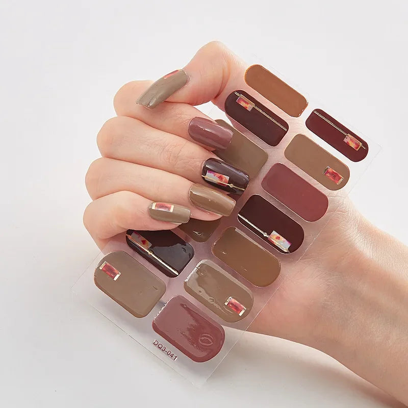 Snowflake Shine Nail Wraps