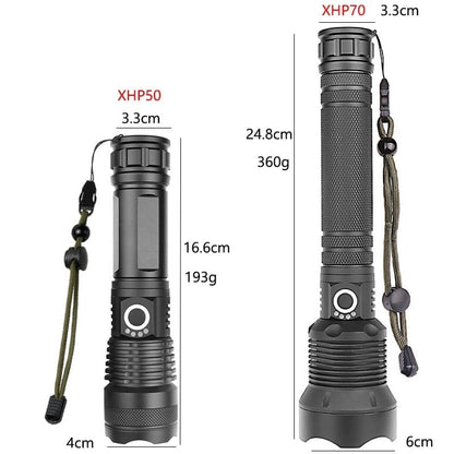 Ignis - LED Rechargeable Tactical Laser Flashlight High Lumens
