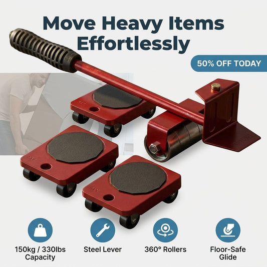 GlideEase Furniture Mover Kit