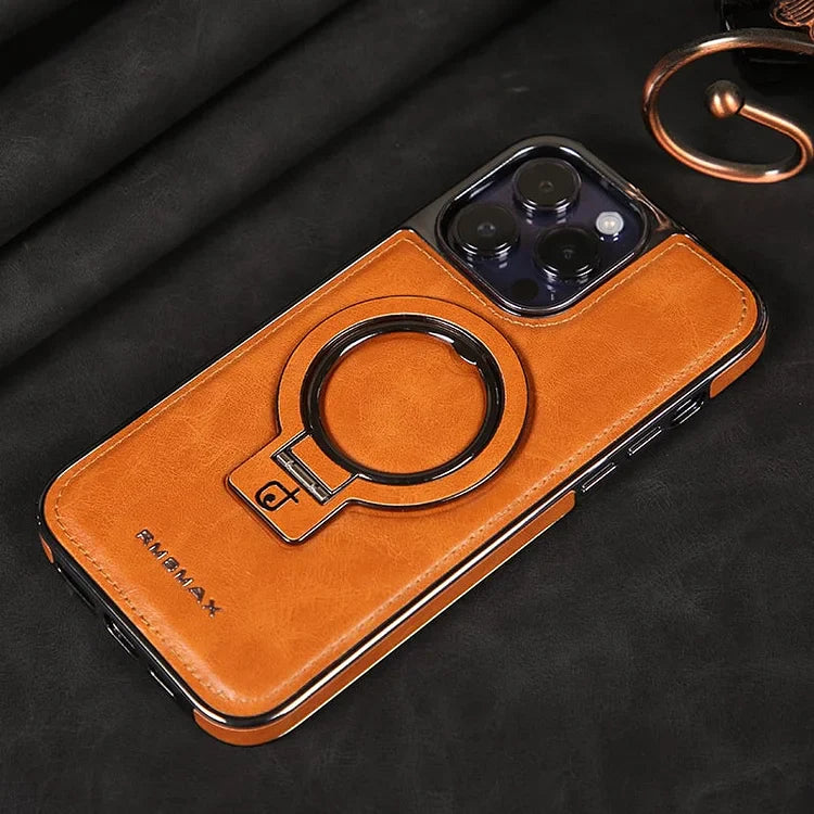 iPhone IronGrip Leather Stand Case