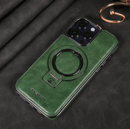 iPhone IronGrip Leather Stand Case