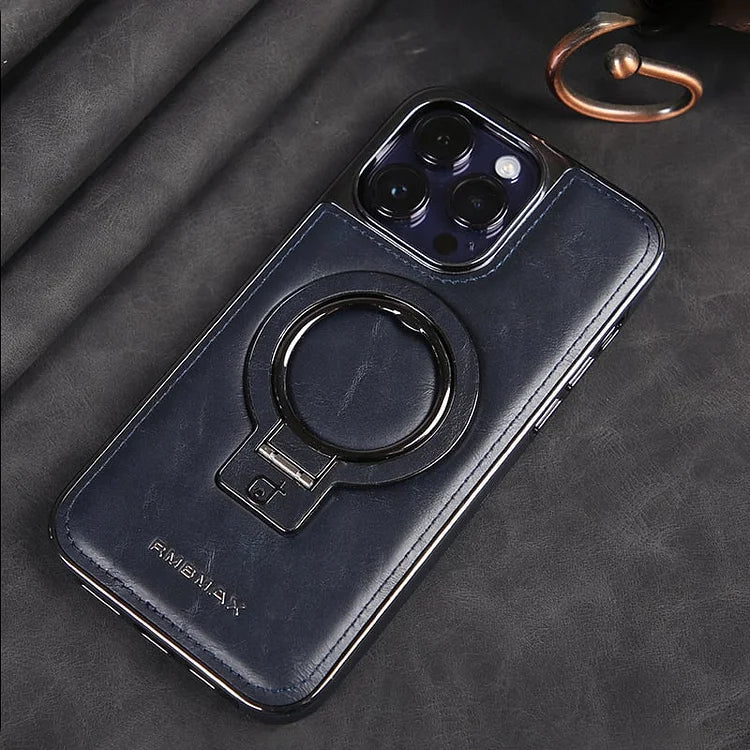 iPhone IronGrip Leather Stand Case