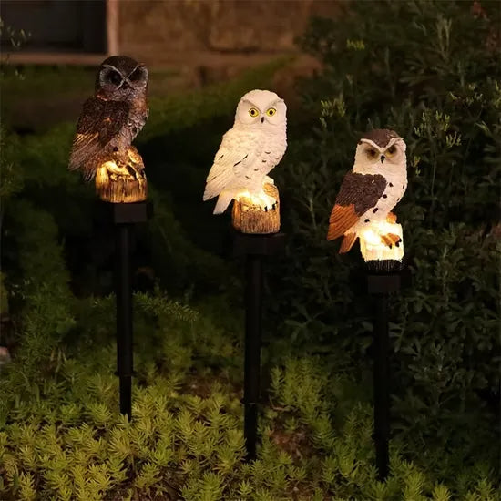 GlowPerch — Solar-Powered, Weatherproof, Auto-Sensing Owl Light