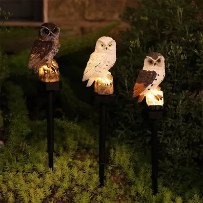 GlowPerch — Solar-Powered, Weatherproof, Auto-Sensing Owl Light