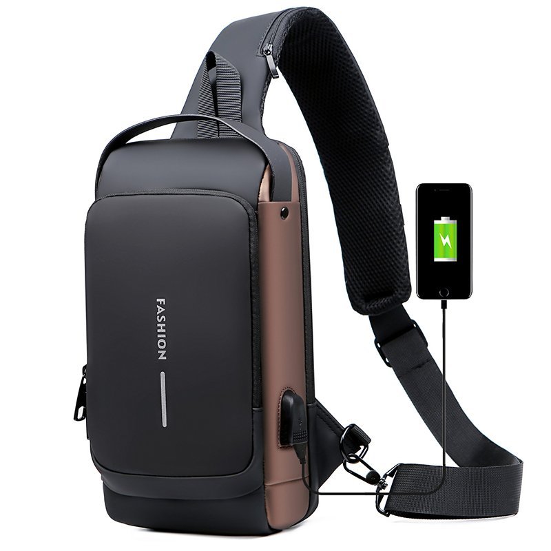 GuardSling - USB charging sport sling  Anti-theft shoulder bag
