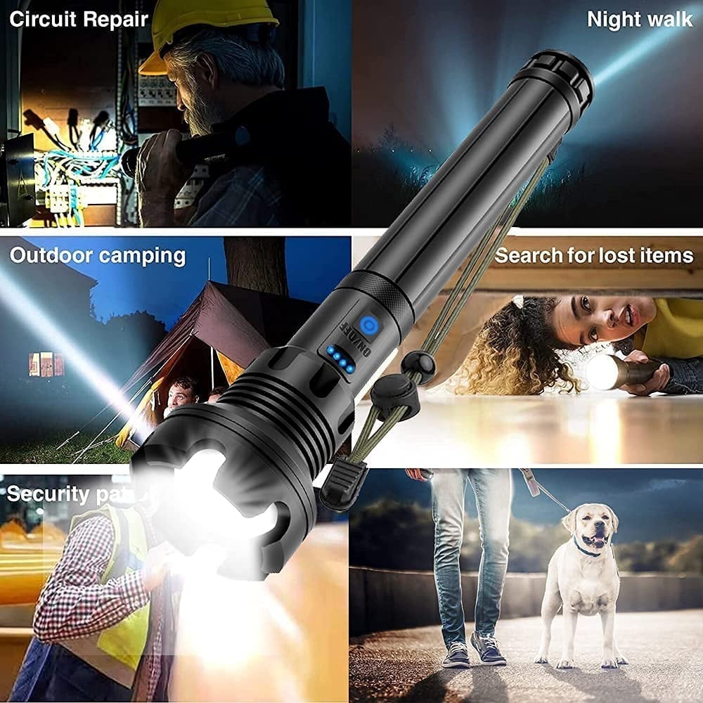 Ignis - LED Rechargeable Tactical Laser Flashlight High Lumens