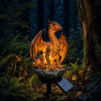 EmberDrake - Mystical Solar-Powered Ember Glow
