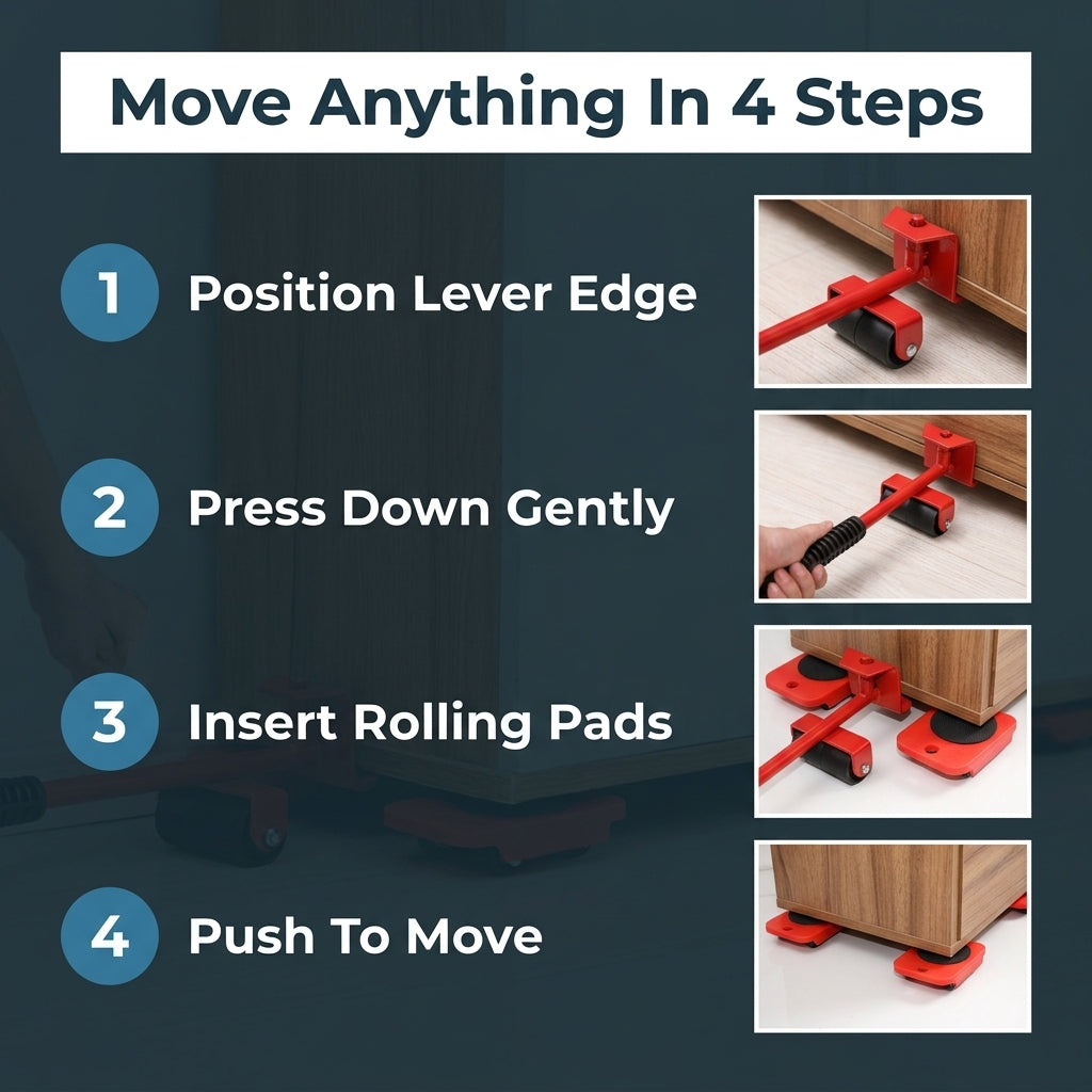 GlideEase Furniture Mover Kit