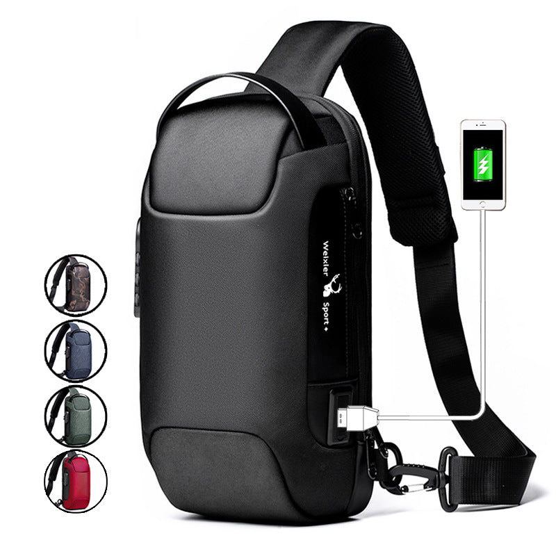 GuardSling - USB charging sport sling  Anti-theft shoulder bag