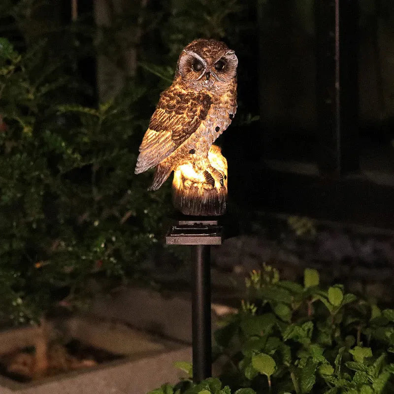 GlowPerch — Solar-Powered, Weatherproof, Auto-Sensing Owl Light