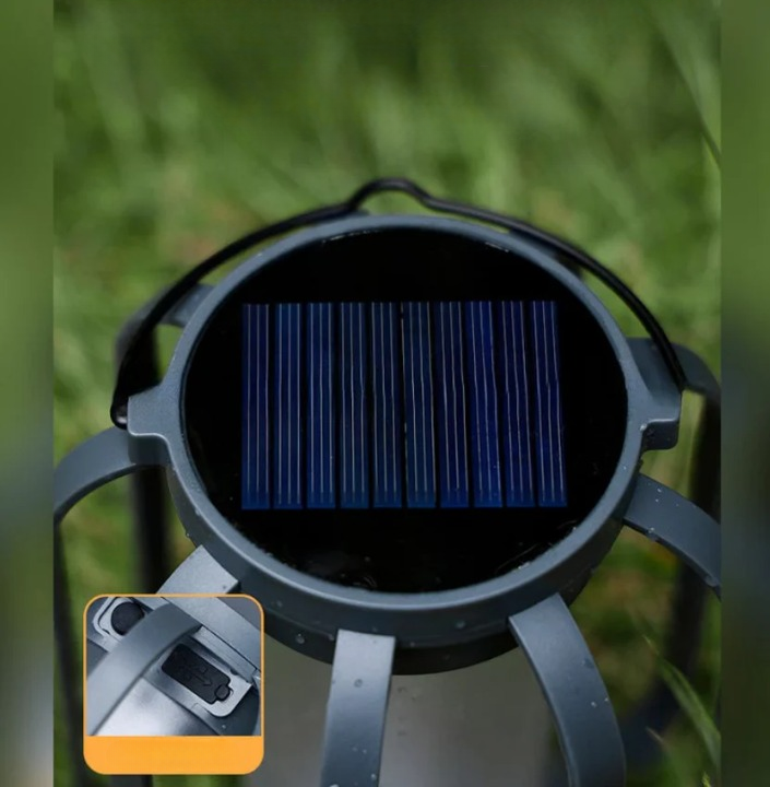 Amberglow Solar Flame Lantern