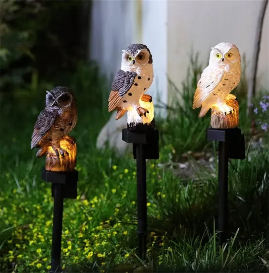 GlowPerch — Solar-Powered, Weatherproof, Auto-Sensing Owl Light