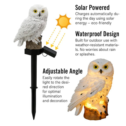 GlowPerch — Solar-Powered, Weatherproof, Auto-Sensing Owl Light
