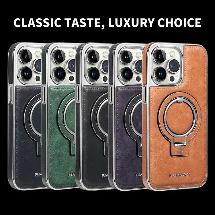 iPhone IronGrip Leather Stand Case