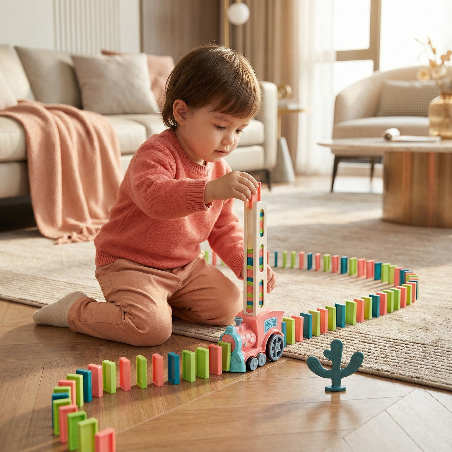 DominoRail - Automatic Play, Endless Creativity, Family Fun