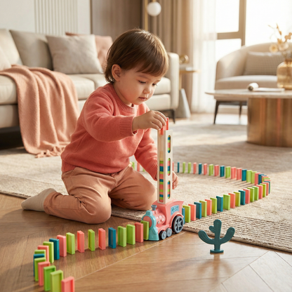 DominoRail - Automatic Play, Endless Creativity, Family Fun