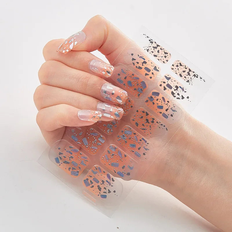 Snowflake Shine Nail Wraps