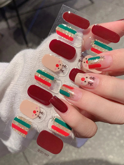 Snowflake Shine Nail Wraps