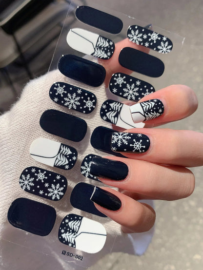 Snowflake Shine Nail Wraps