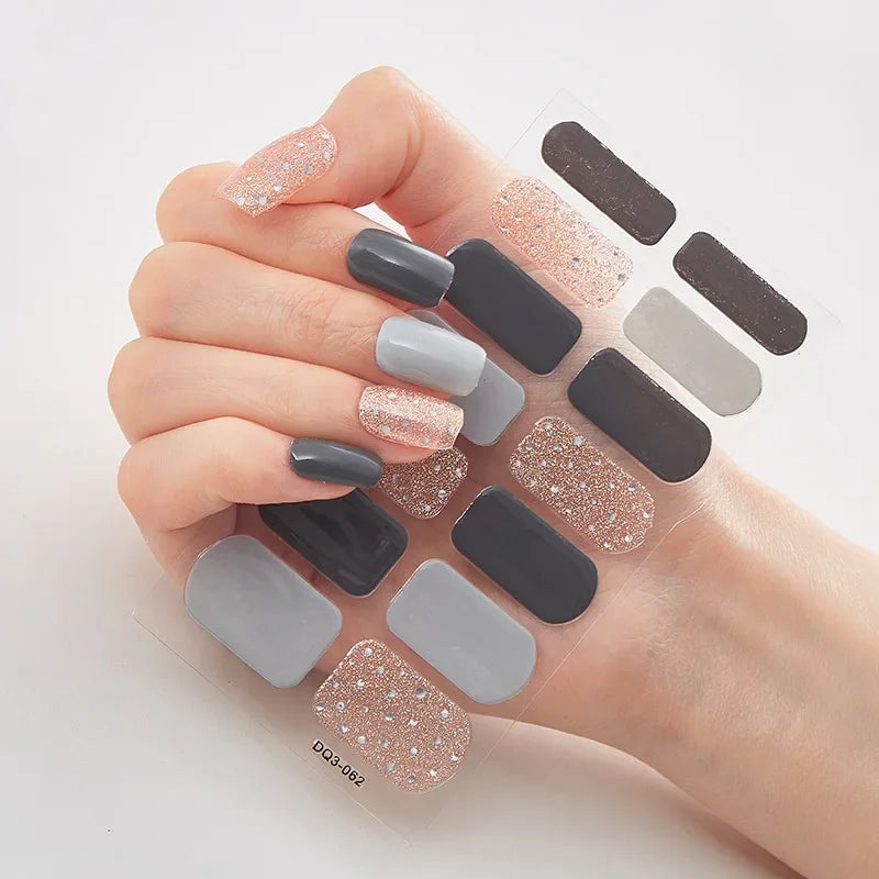 Snowflake Shine Nail Wraps