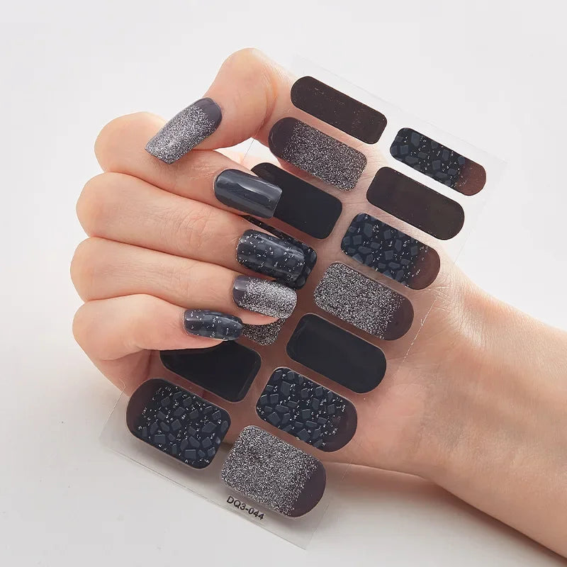 Snowflake Shine Nail Wraps
