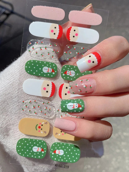 Snowflake Shine Nail Wraps