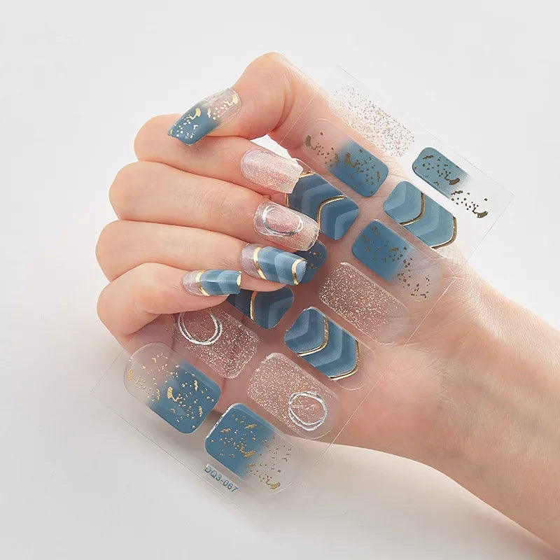 Snowflake Shine Nail Wraps