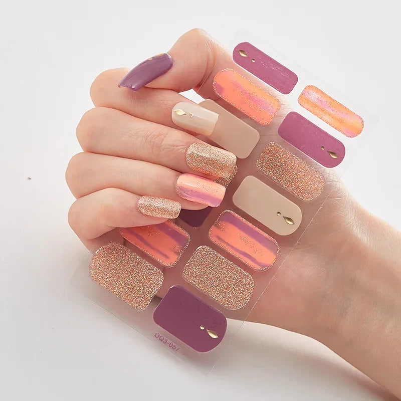 Snowflake Shine Nail Wraps