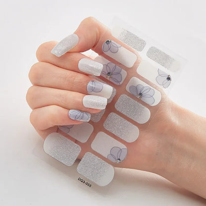 Snowflake Shine Nail Wraps