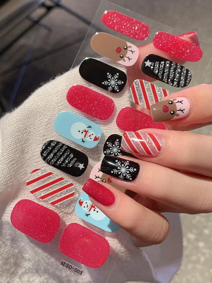 Snowflake Shine Nail Wraps