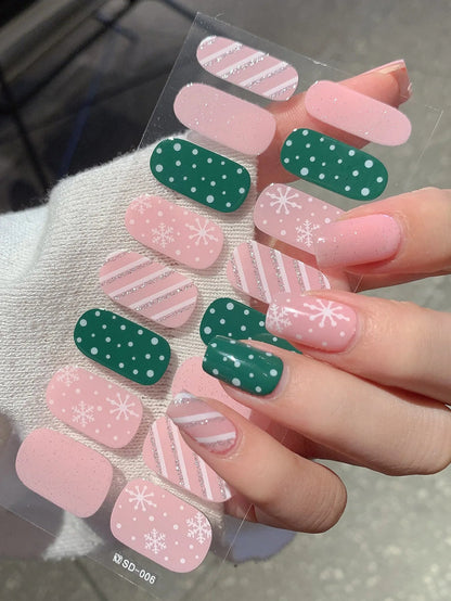 Snowflake Shine Nail Wraps