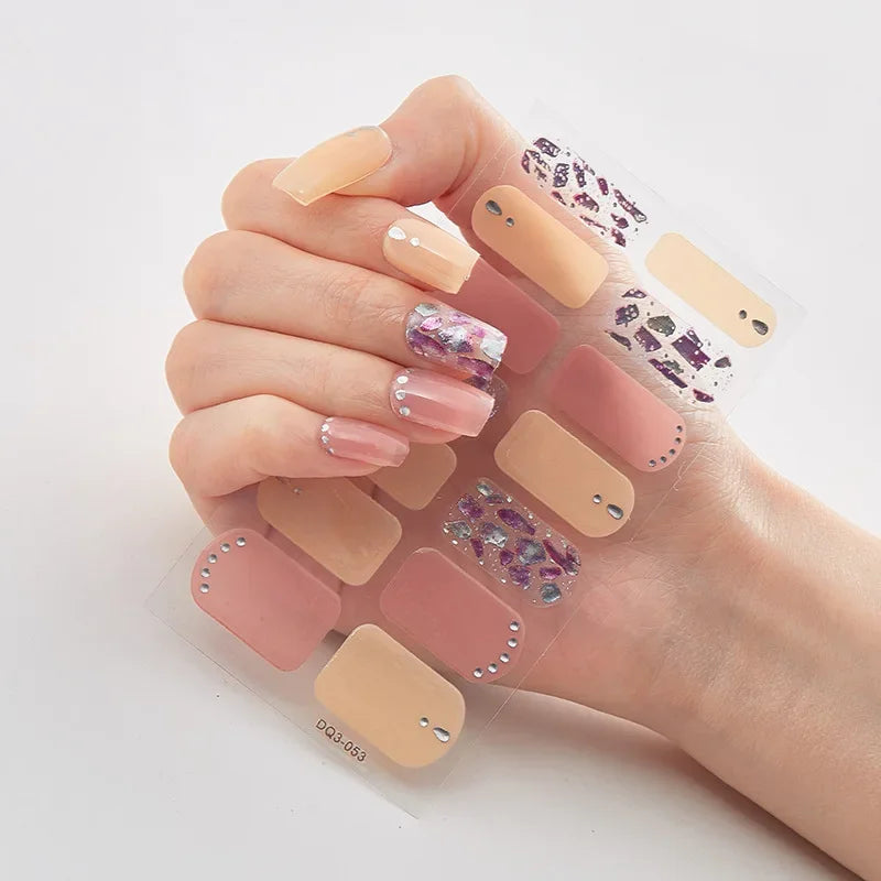 Snowflake Shine Nail Wraps