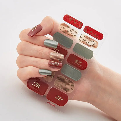 Snowflake Shine Nail Wraps