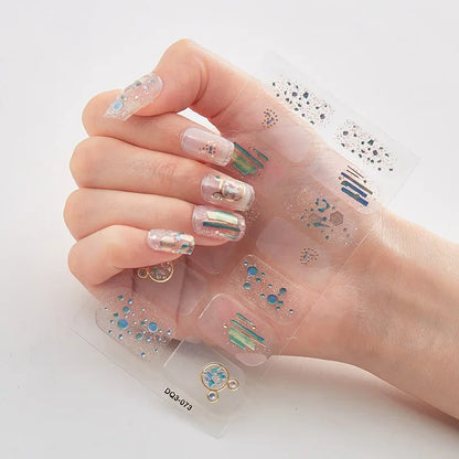 Snowflake Shine Nail Wraps