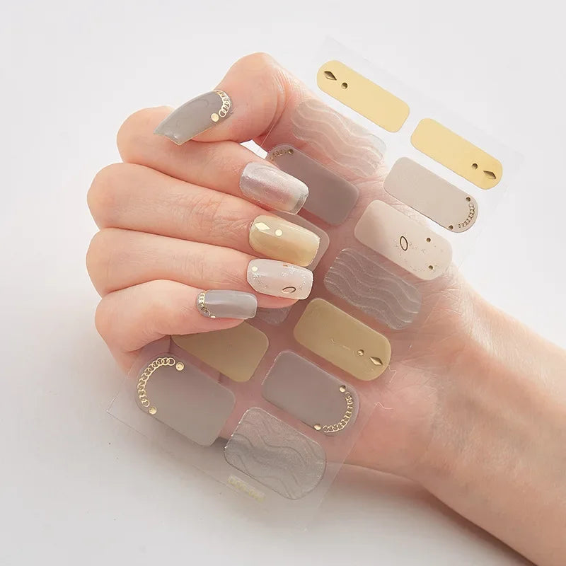 Snowflake Shine Nail Wraps