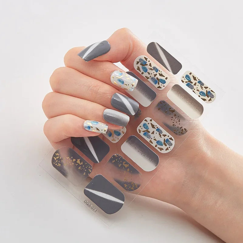 Snowflake Shine Nail Wraps