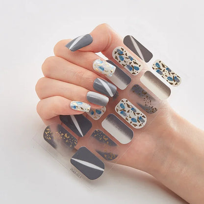 Snowflake Shine Nail Wraps