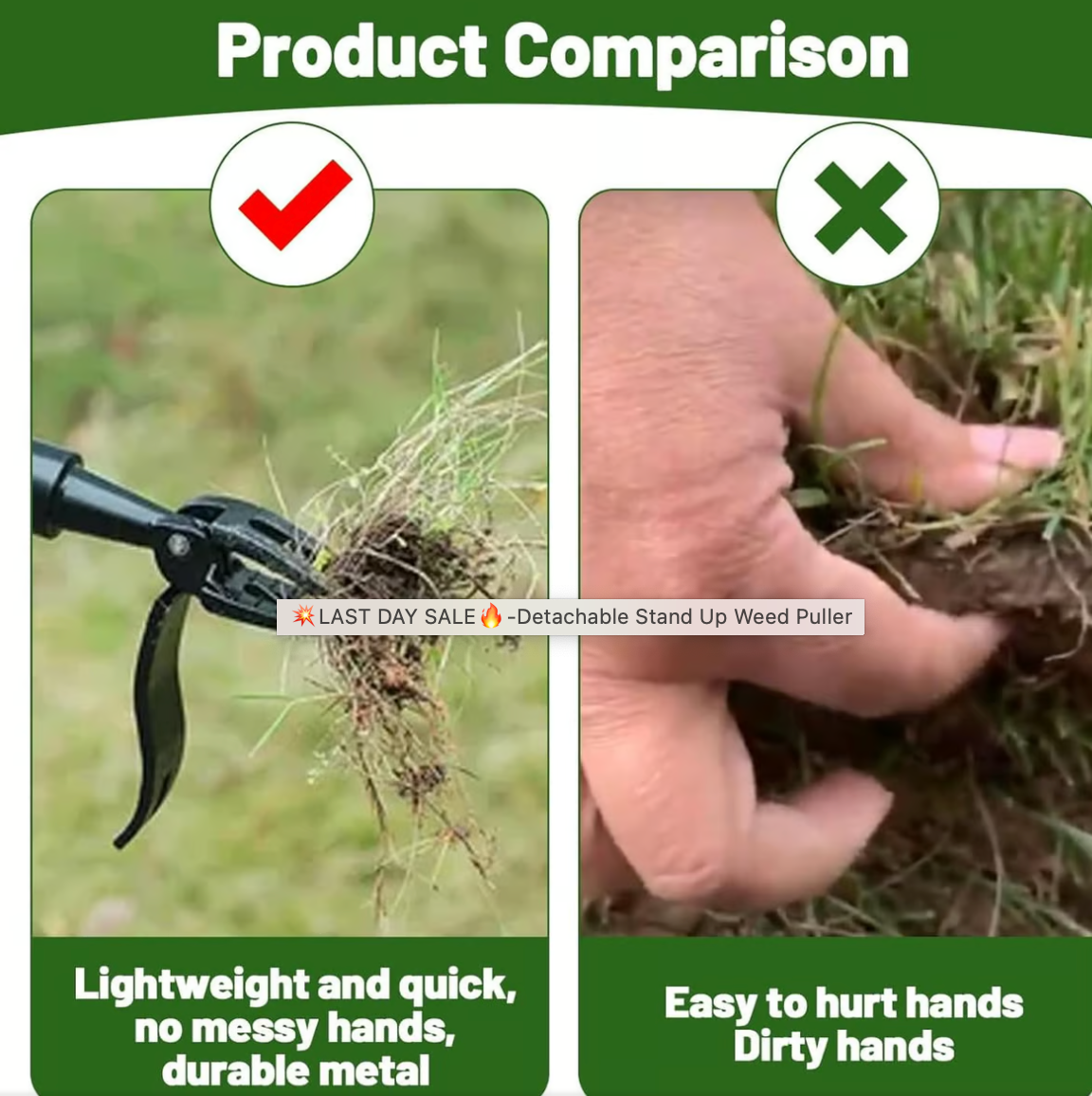 WeedClaw  Effortless, Root-Deep Weed Removal
