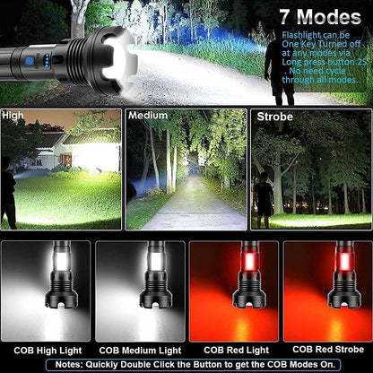 Ignis - LED Rechargeable Tactical Laser Flashlight High Lumens