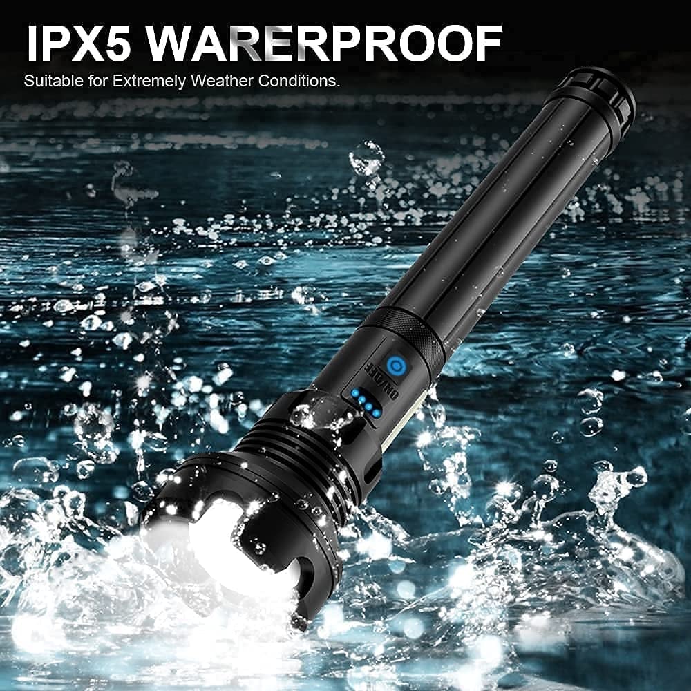 Ignis - LED Rechargeable Tactical Laser Flashlight High Lumens