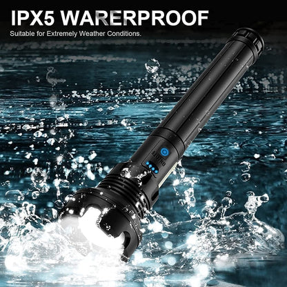 Ignis - LED Rechargeable Tactical Laser Flashlight High Lumens