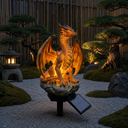 EmberDrake - Mystical Solar-Powered Ember Glow