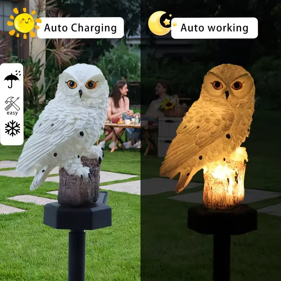 GlowPerch — Solar-Powered, Weatherproof, Auto-Sensing Owl Light