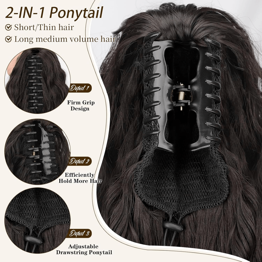 VelvaTail – Natural Hair Ponytail Extension