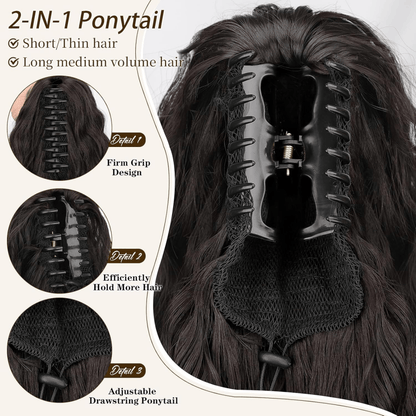 VelvaTail – Natural Hair Ponytail Extension