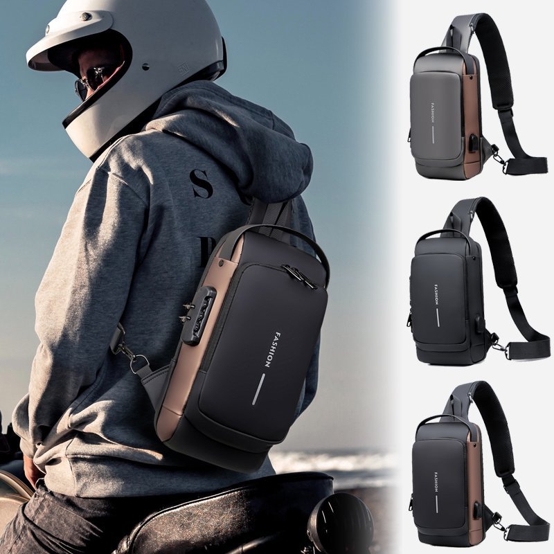 GuardSling - USB charging sport sling  Anti-theft shoulder bag