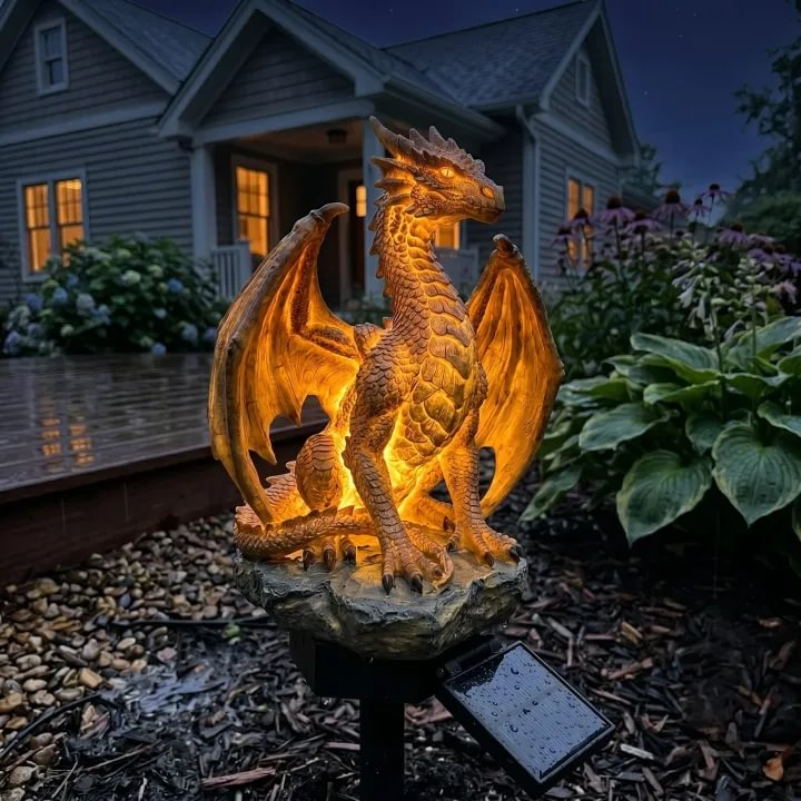 EmberDrake - Mystical Solar-Powered Ember Glow