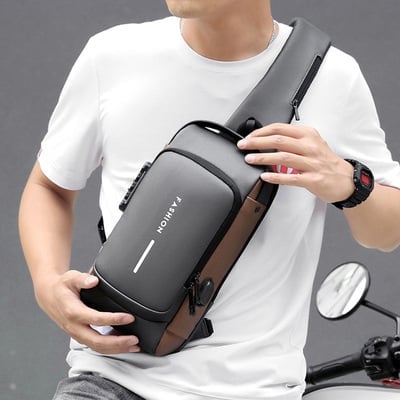 GuardSling - USB charging sport sling  Anti-theft shoulder bag
