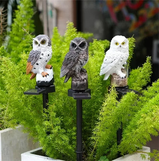 GlowPerch — Solar-Powered, Weatherproof, Auto-Sensing Owl Light